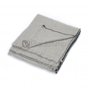Plaid en Cachemire · Tissé à la Main · Jazz Light Grey par Texidors