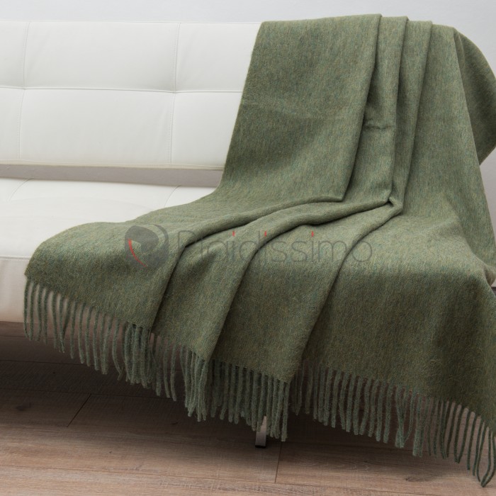 Plaid en Alpaga · Esprit Nordique · Classic Vert Clair par Alpaka