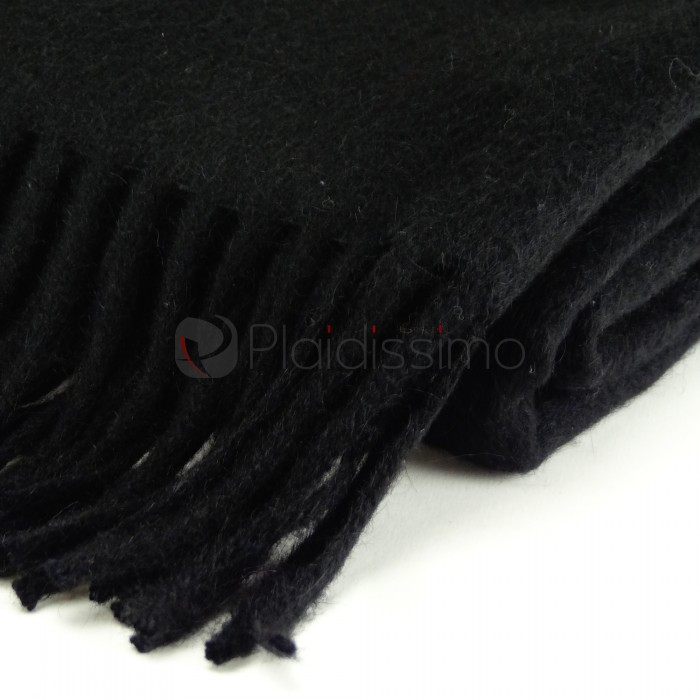 Plaid en Alpaga · Noir · Esprit Nordique · Classic par Alpaka