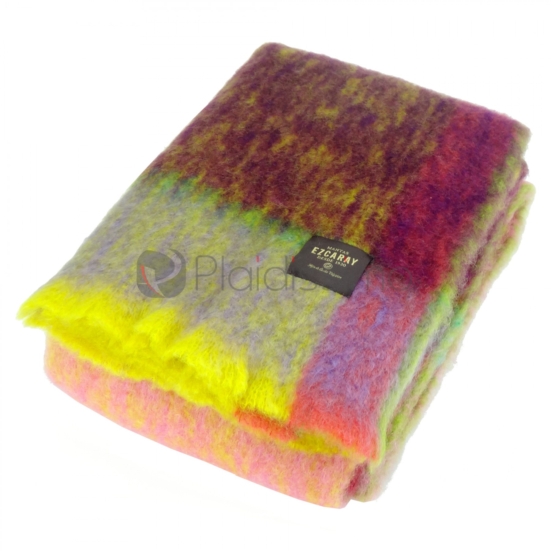 BRUN de VIAN-TIRAN Plaid Mohair Sillage Acapulco
