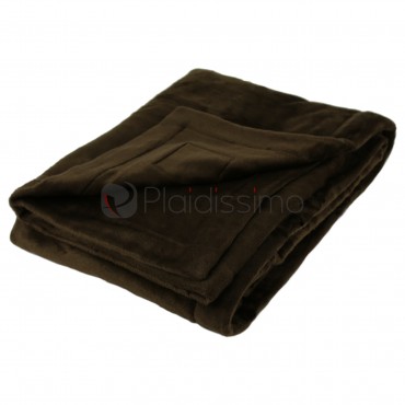 Plaid en Soie · Brun Foncé · Duveteux & Douceur Incomparable · Takiyoshi