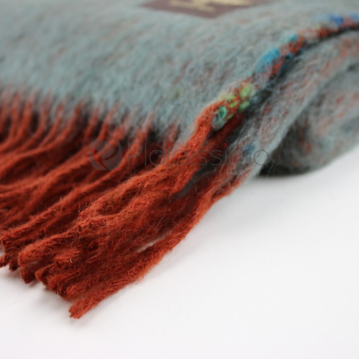 Plaid en Laine et Mohair · Double Matières & Sensations · Coco Gris · Mantas Ezcaray par Plaidissimo