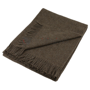 Plaid en Alpaga · Couleur cacao foncé · Doux et élégant · Excellent rapport qualité prix ·  Classic par Alpaka