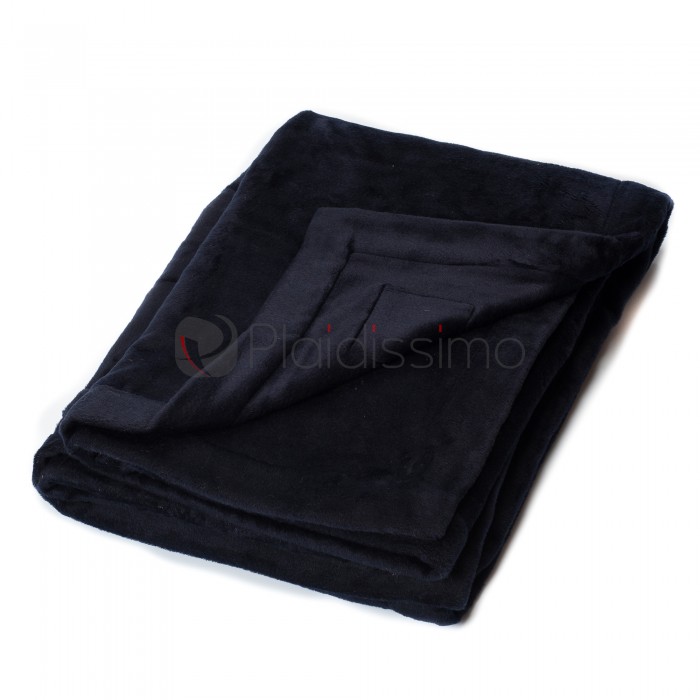 Plaid en Soie Bleu Nuit · Duveteux & Douceur Incomparable · Takiyoshi