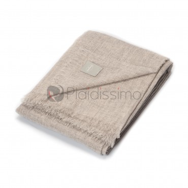 Plaid Gris Clair en Cachemire · Extra Fin & Léger · Giza par Somma 1867