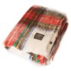 Plaid Multicolore Rouge et Blanc en Mohair · Epais au Design Traditionnel · Tartan par Mantas Ezcaray