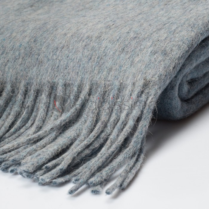 Plaid en Alpaga · Bleu Clair · Esprit Nordique · Classic par Alpaka