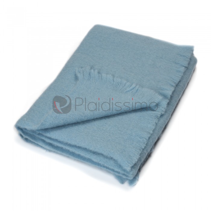 Plaid en Laine Bleu Uni · Bébé & Enfants · Bebe Lana par Mantas Ezcaray