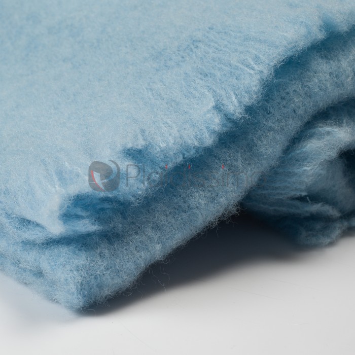 Plaid en Laine Bleu Uni · Bébé & Enfants · Bebe Lana par Mantas Ezcaray