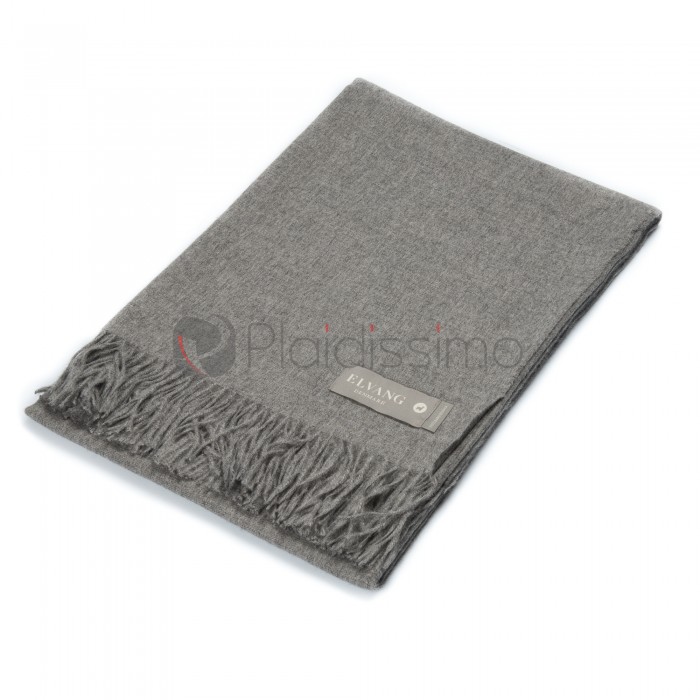 Plaid 100% Baby Alpaga Gris Clair · Doux et Luxueux · Luxury Light Grey par Elvang