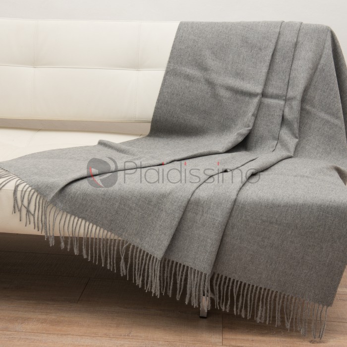 Plaid 100% Baby Alpaga Gris Clair · Doux et Luxueux · Luxury Light Grey par Elvang