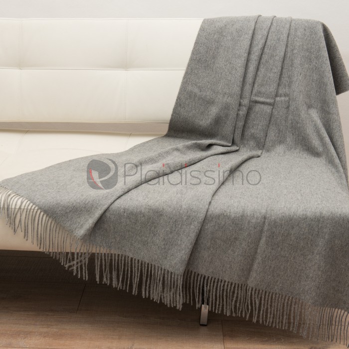 Plaid en Alpaga & Laine · Gris au Design Scandinave · Classic Light Grey par Elvang