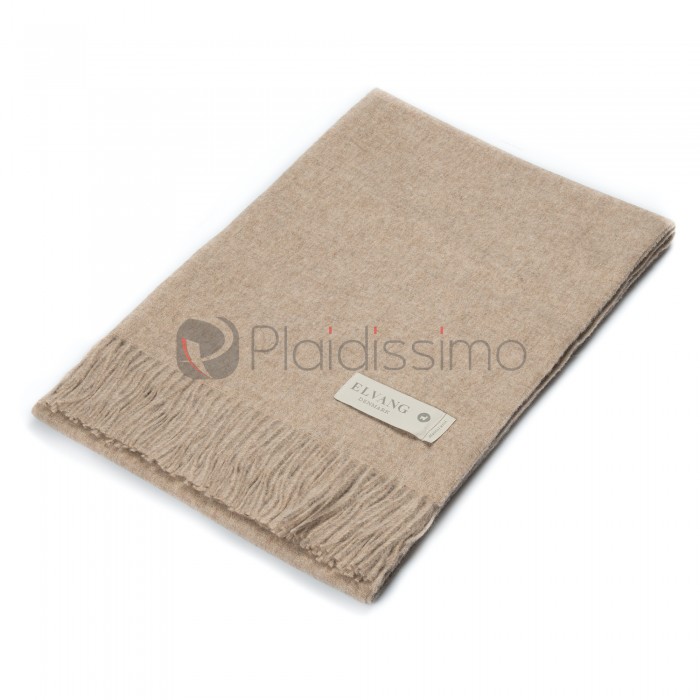 Plaid en Alpaga & Laine · Design Scandinave · Classic Beige par Elvang