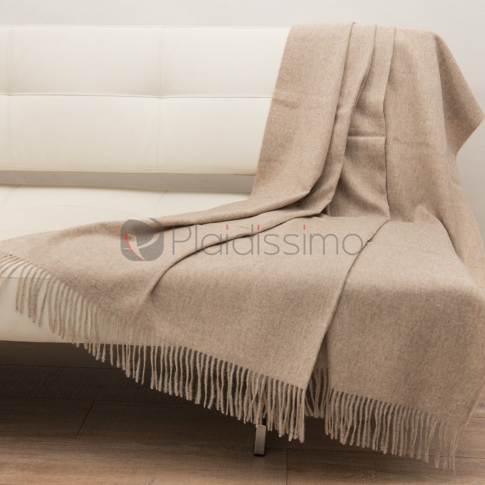 Plaid en Alpaga & Laine · Design Scandinave · Classic Beige par Elvang