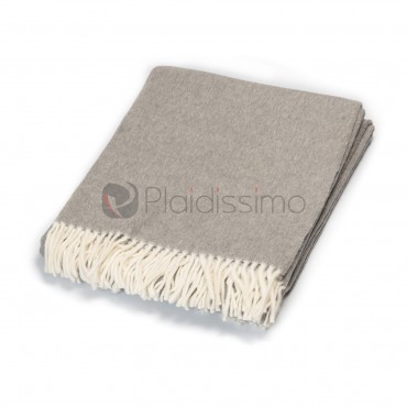 Plaid en Coton · Double Face Gris · Toucher Etonnant par Katrin Leutz