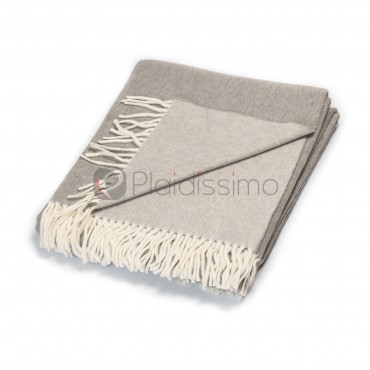 Plaid en Coton · Double Face Gris · Toucher Etonnant par Katrin Leutz