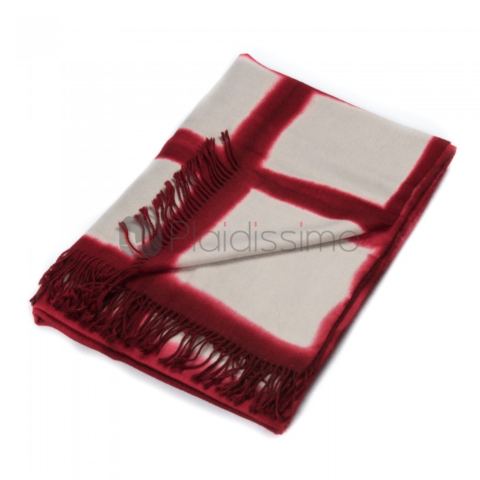 Plaid en Baby Alpaga · Original à Carreaux · Itajime Square · Tissé à la Main · par Suzusan