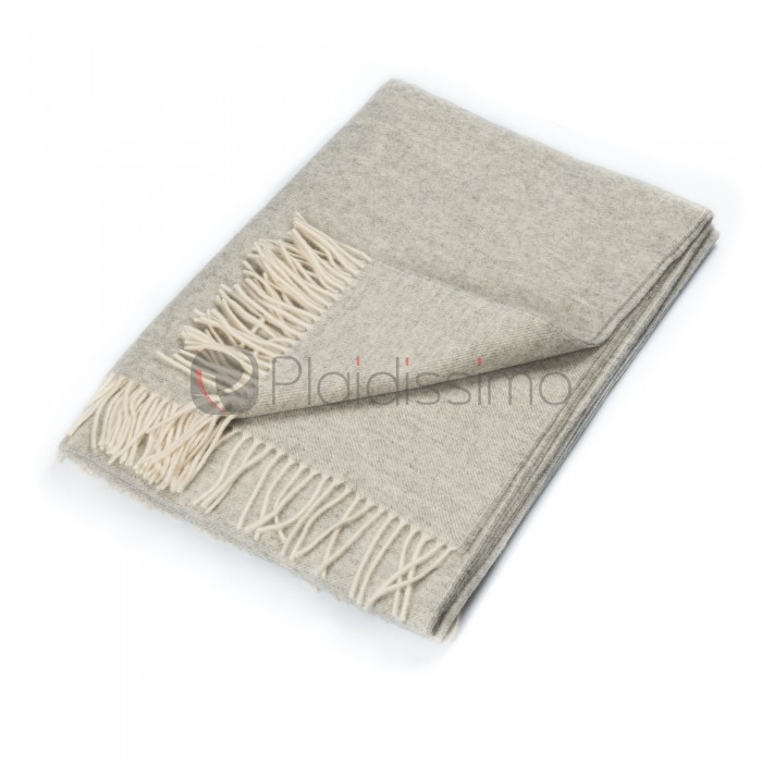 Plaid en Laine Vierge · Classique & Incontournable · Boston Gris Argent par Eagle Products