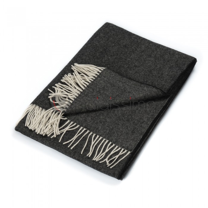 Plaid en Laine Vierge · Classique & Incontournable · Boston Anthracite par Eagle Products