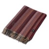Plaid en Laine Vierge · Chevrons et Ambiance Rouge · Miami par Eagle Products