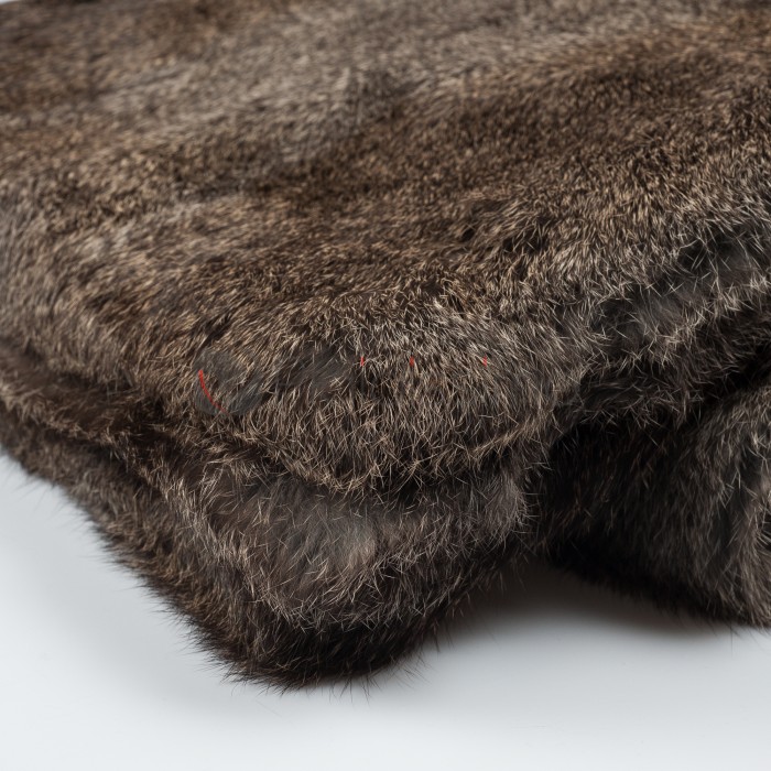 Plaid en Fourrure de Lapin · Naturel & Authentique · Gris par Tergus