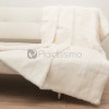Plaid en Fourrure de Lapin · Naturel & Authentique · Blanc par Tergus