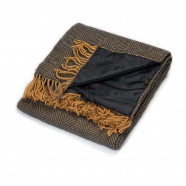 Plaide de Pique-Nique en laine Vierge · Imperméable · Herringbone par Tweed Mill