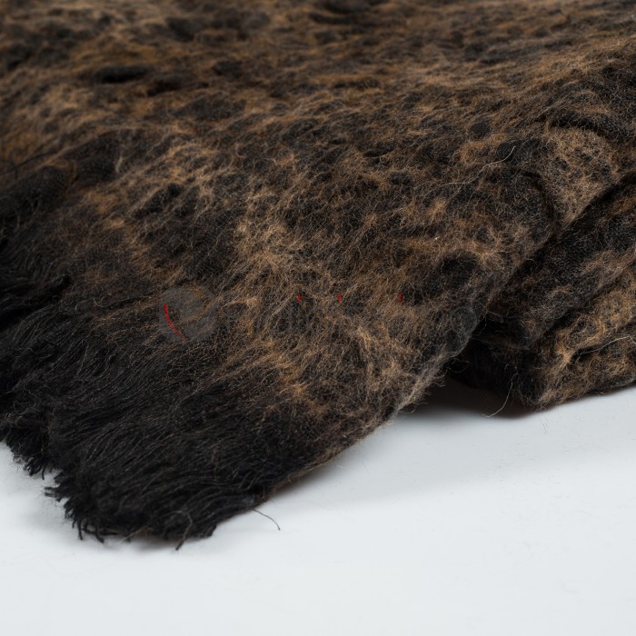 Plaid en Lin & Laine Mérinos · Original & Idéal en Décoration · Dark par Leingrau